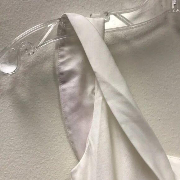 SUPERDOWN Jillian Asymmetric Midi Dress in White - Picture 7 of 7